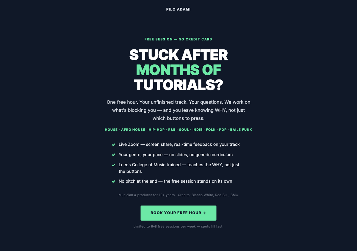 piloadami.co.uk offer page